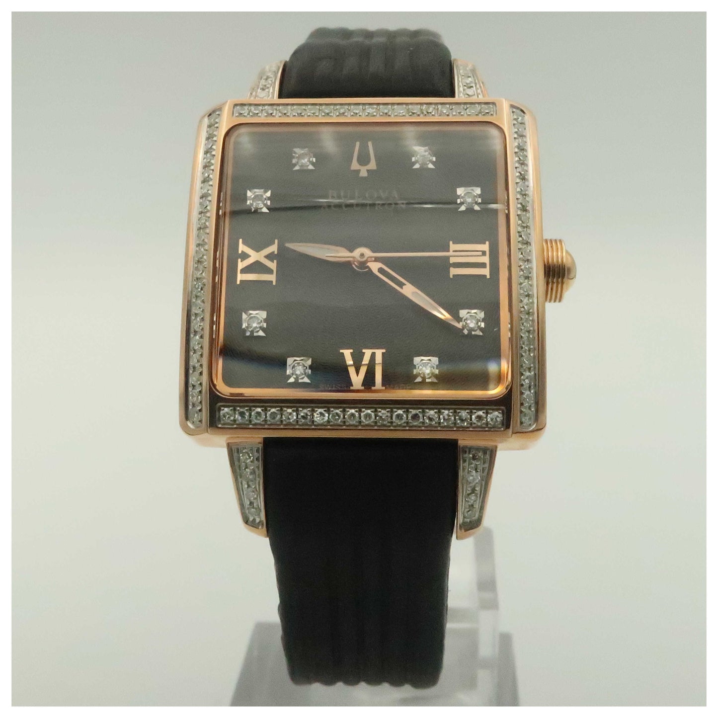 Front view of Bulova Accutron Masella Women's Swiss Quartz (Battery-Powered) Watch 65R107-PO