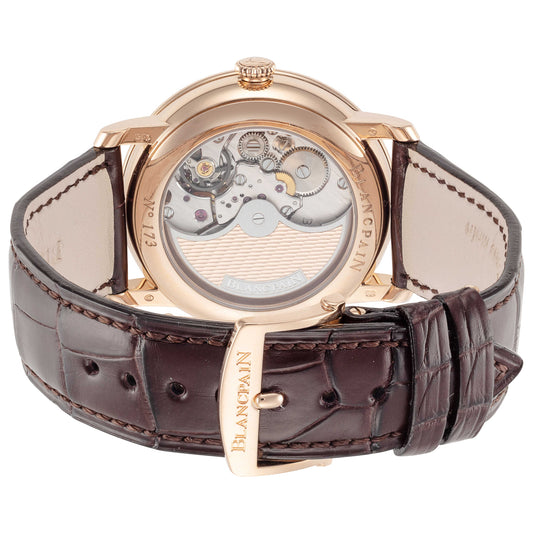 Back view of Blancpain Villeret Men's Automatic Watch 6630-3631-55B