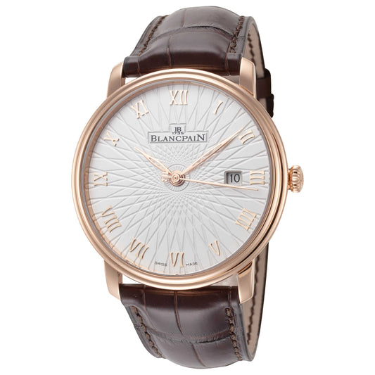 Front view of Blancpain Villeret Ultraplate Men's Automatic Watch 6651C-3642-55A