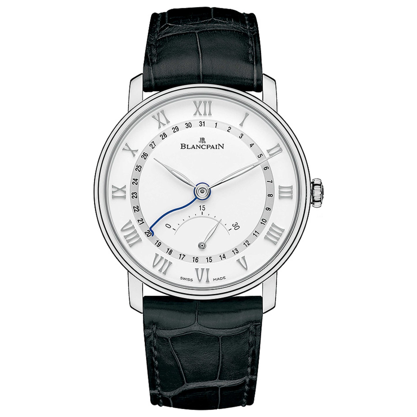 Front view of Blancpain Villeret Men's Automatic Watch 6653-1127-55B