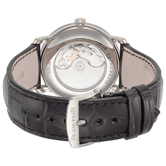 Back view of Blancpain Villeret Men's Automatic Watch 6653-1504-55B