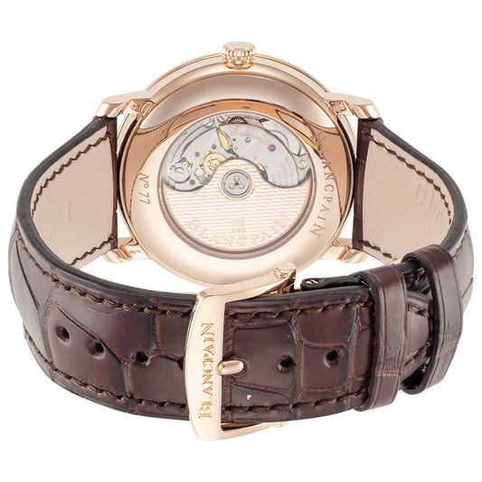 Back view of Blancpain Villeret Ultraplate Men's Automatic Watch 6653-3642-55B