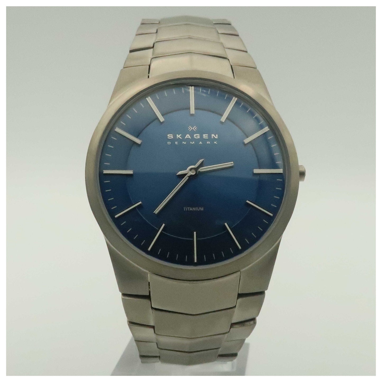 Front view of Skagen Titanium Men's Quartz Watch 694XLTXN-PO