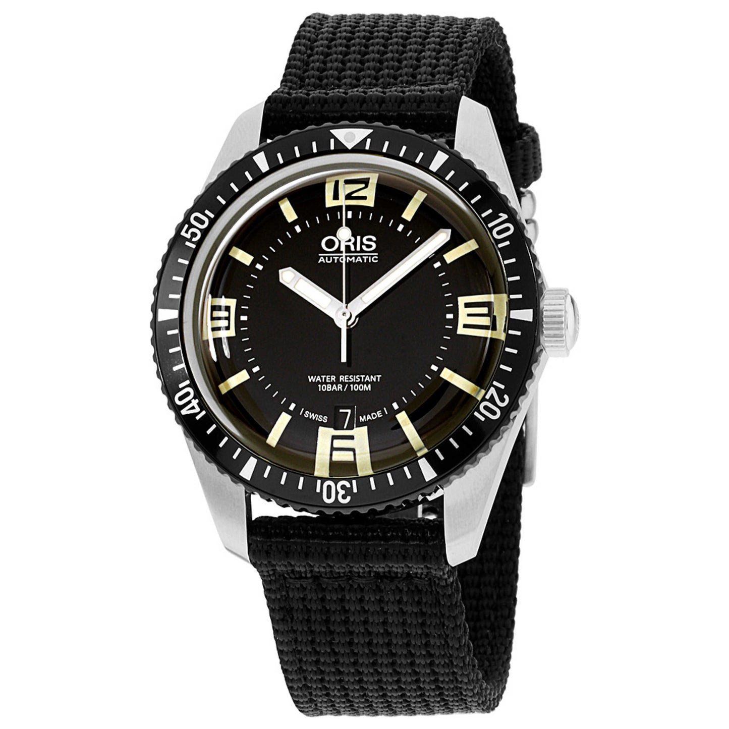 Front view of Oris Divers Men's Automatic Watch 73377074064TSBLK