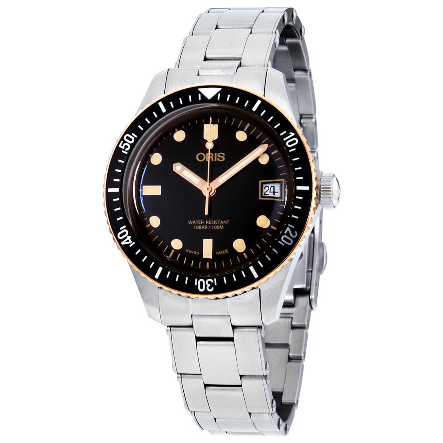 Front view of Oris Divers Men's Automatic Watch 73377474354MB
