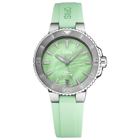 Front view of Oris Aquis Women's Automatic Watch 73377704157RS
