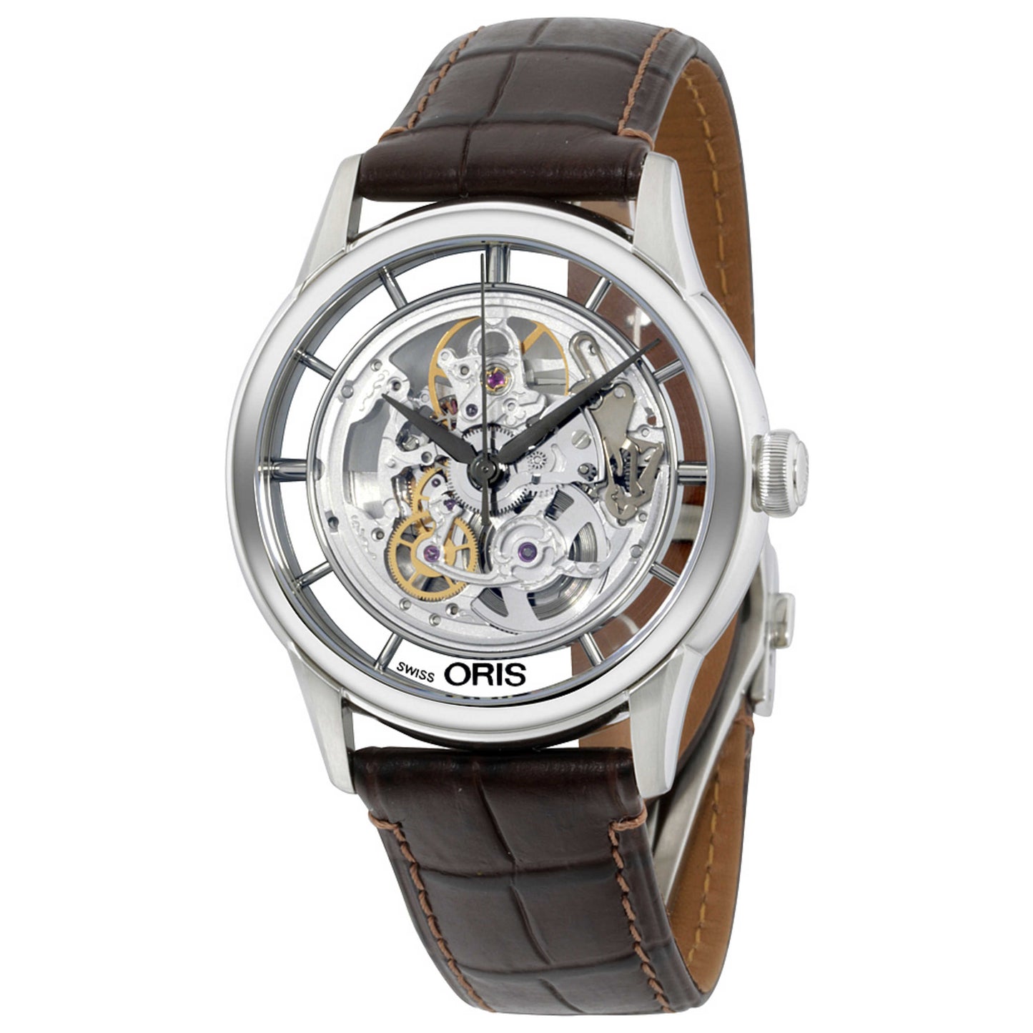 Front view of Oris Artelier Men's Automatic Watch 73476844051LS