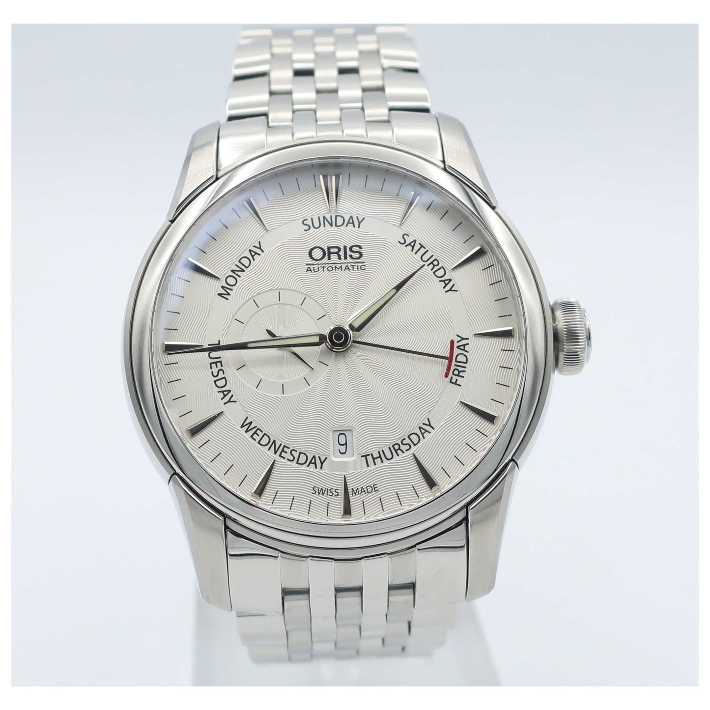 Front view of Oris Artelier Men's Automatic Watch 745-7666-4051-MB-SD