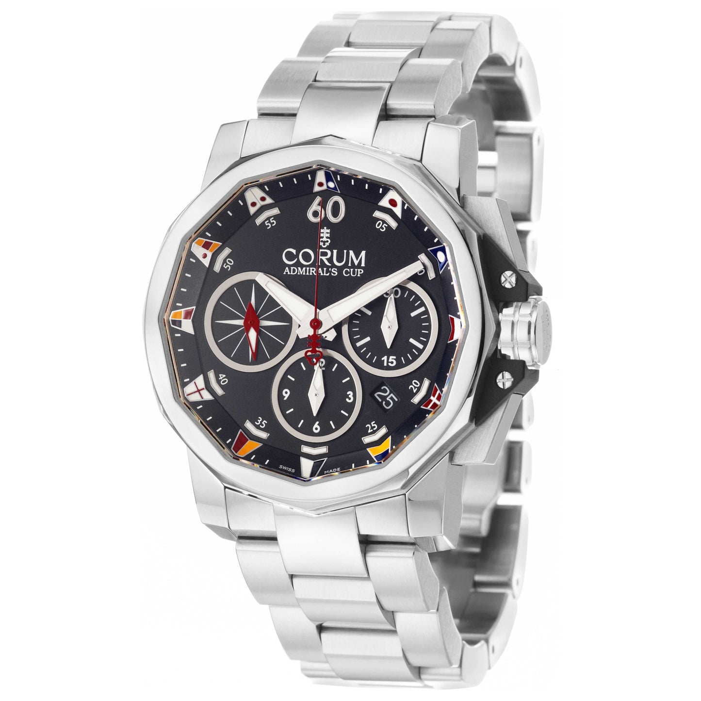Front view of Corum Admiral's Cup Men's Automatic Watch 753-691-20-V701-AN92