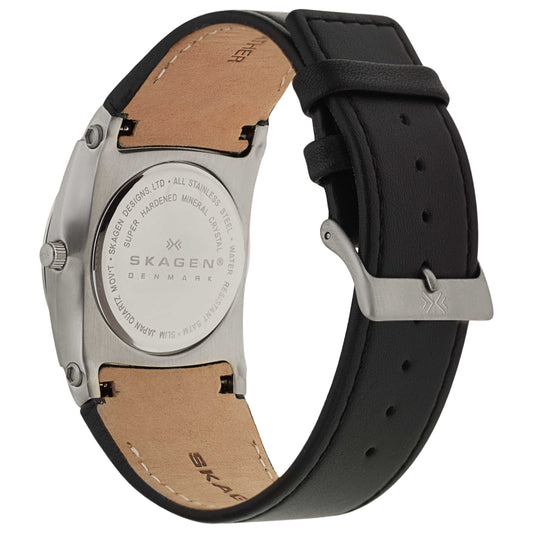 Skagen Leather Men's Japanese Quartz (Battery-Powered) Watch 759LSLB1 - Image #2