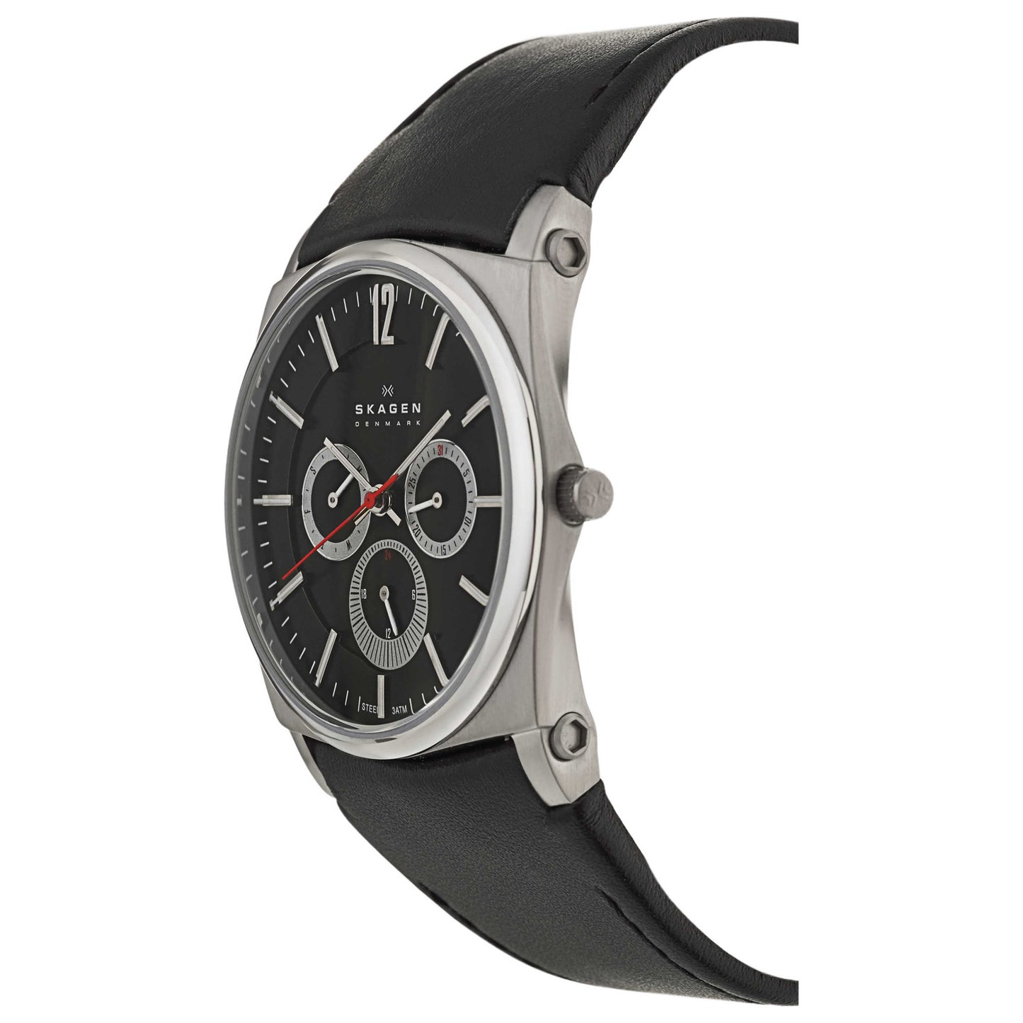 Skagen Leather Men's Japanese Quartz (Battery-Powered) Watch 759LSLB1 - Image #4