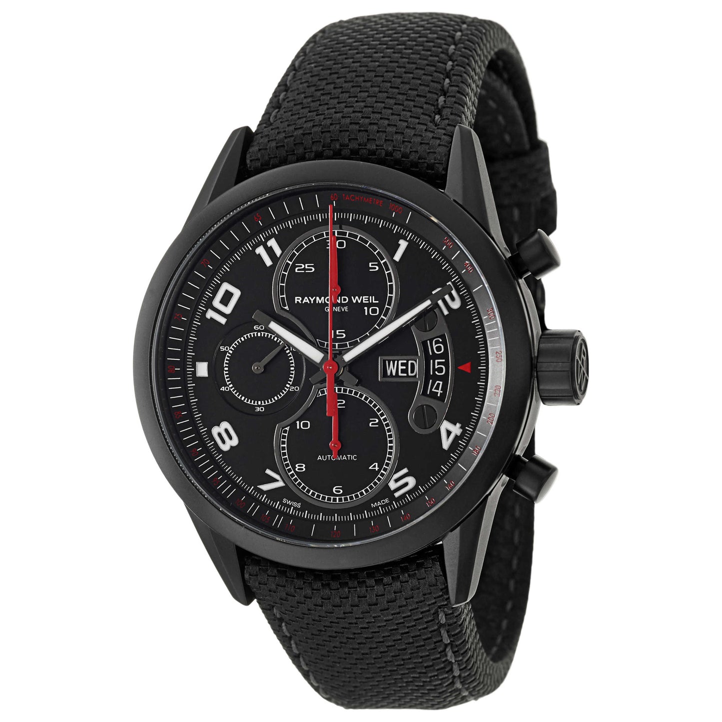 Front view of Raymond Weil Freelancer Men's Automatic Watch 7730-BK-05207