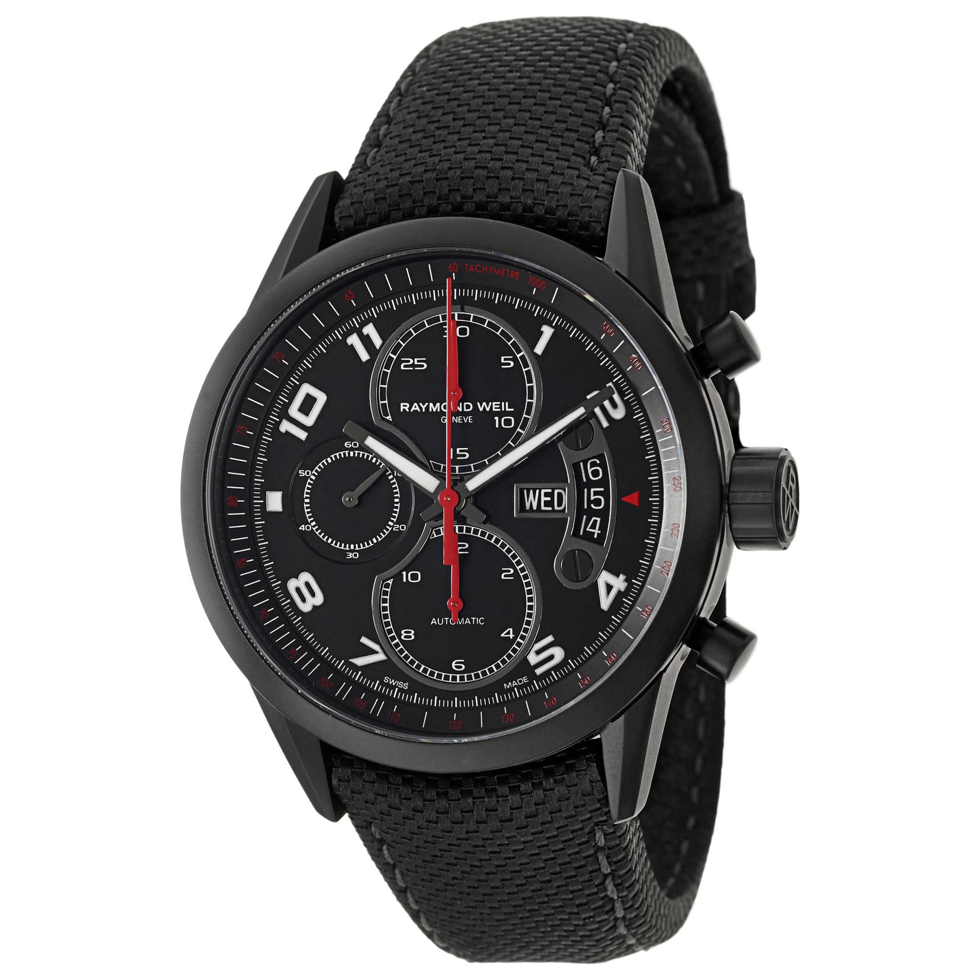 Front view of Raymond Weil Freelancer Men's Automatic Watch 7730-BK-05207