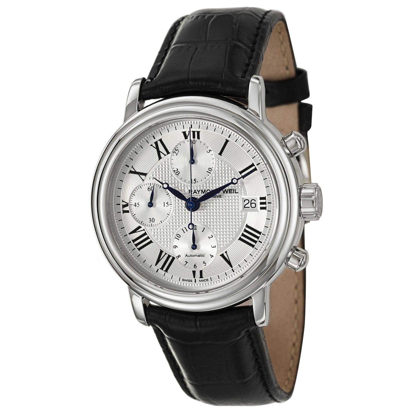 Front view of Raymond Weil Maestro Men's Automatic Watch 7737-STC-00659