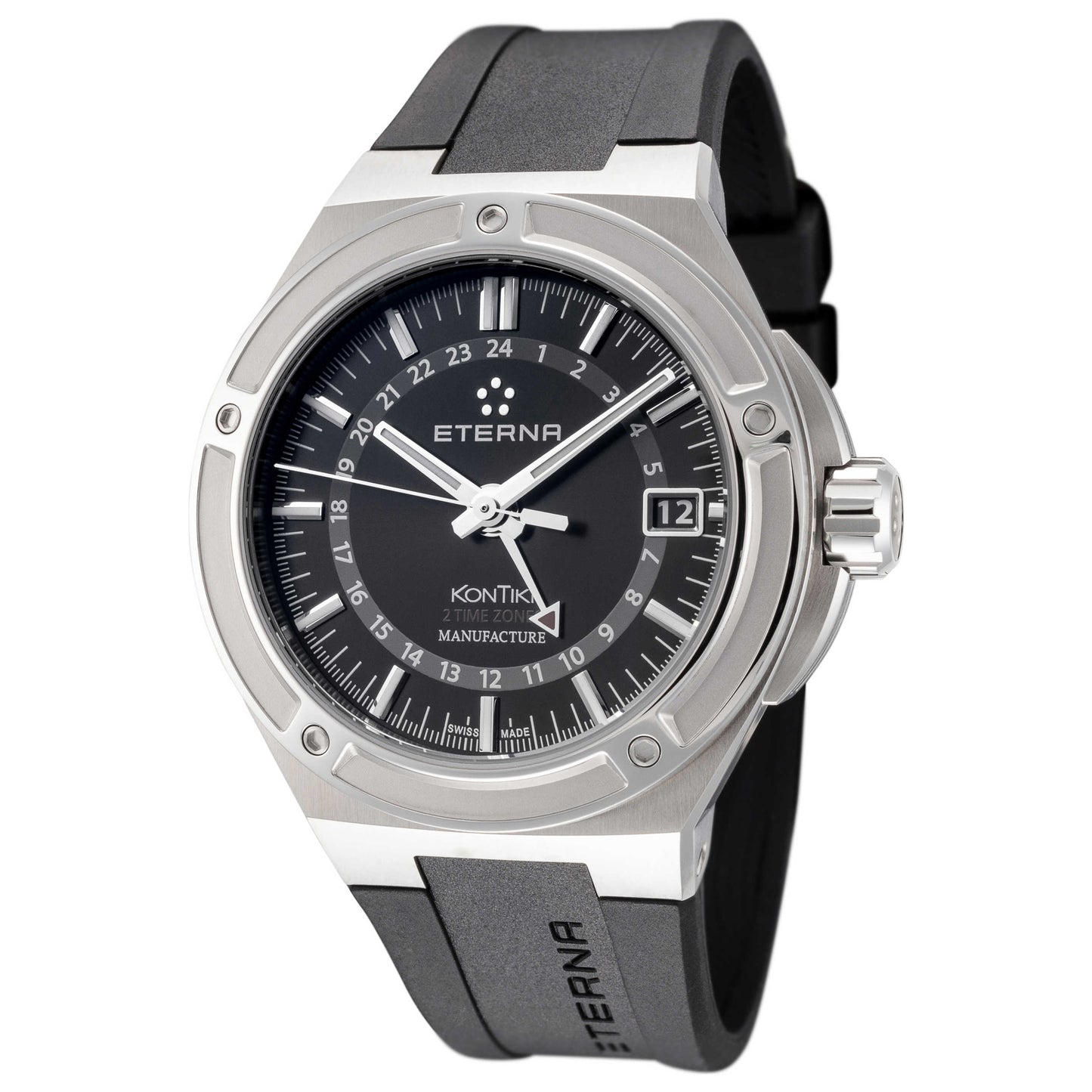Front view of Eterna KonTiki Men's Automatic Watch 7740-41-41-1289