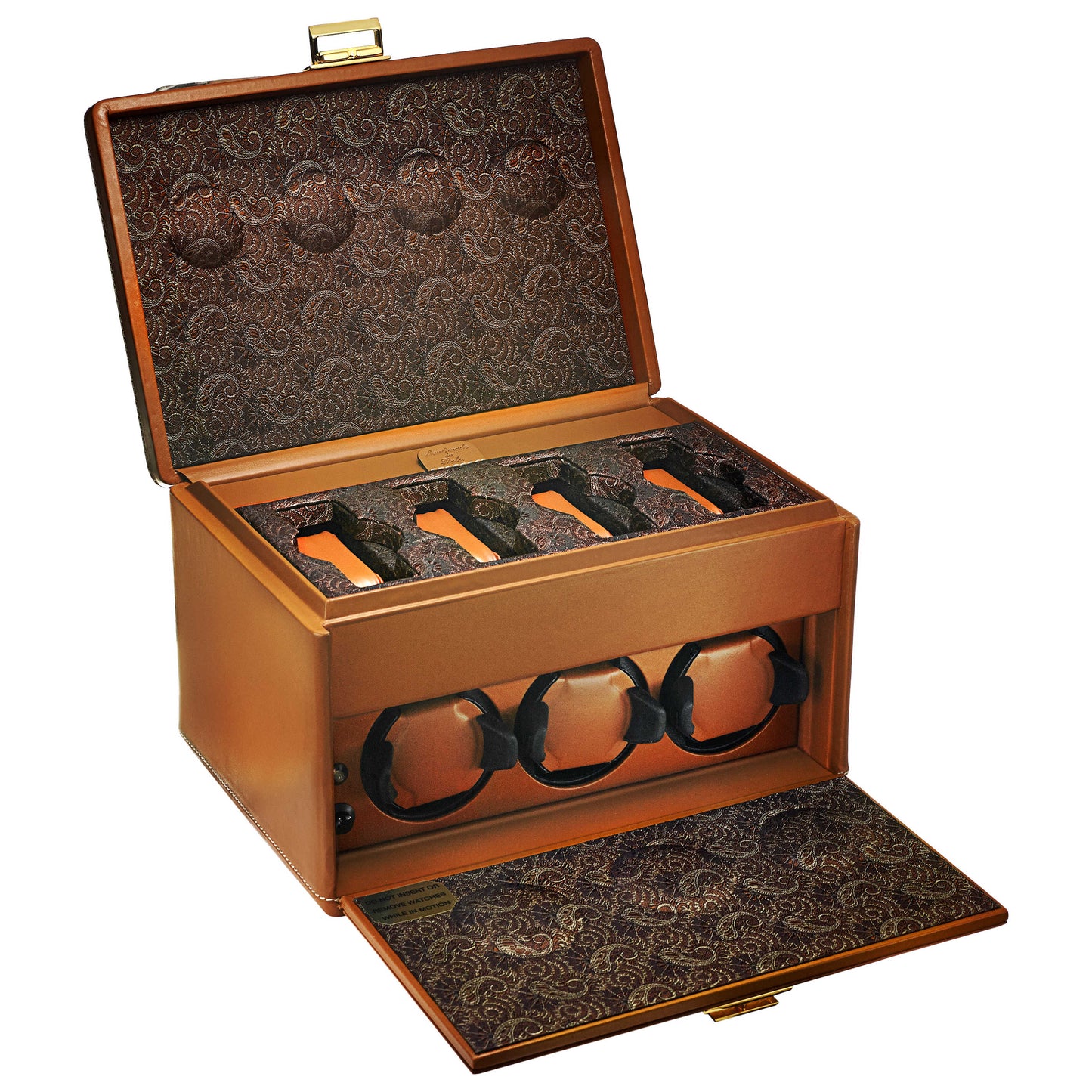 Front view of Scatola Del Tempo Rotori Unisex Watch Winder 7RT-C-1