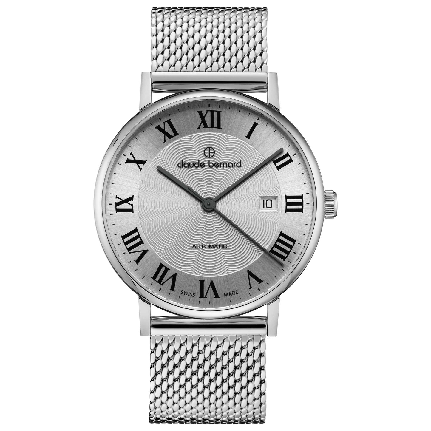 Front view of Claude Bernard Classic Unisex Automatic Watch 80102-3M-AR