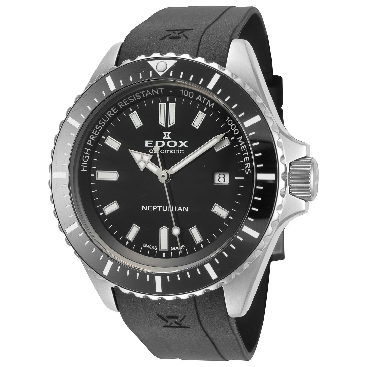 Front view of Edox SkyDiver Men's Automatic Watch 80120-3NCA-NIN