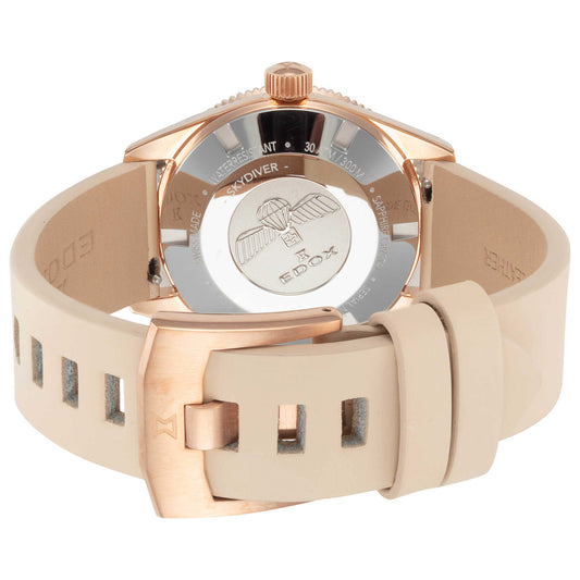 Back view of Edox SkyDiver Unisex Automatic Watch 80131-37RNC-VDBEI