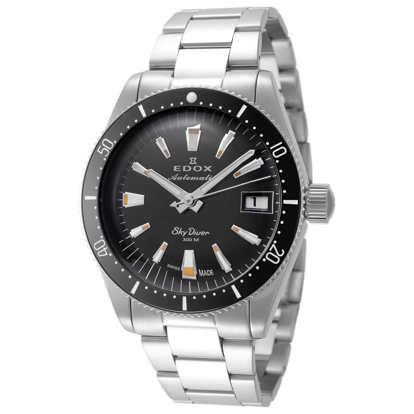 Front view of Edox SkyDiver Unisex Automatic Watch 80131-3NM-NIB