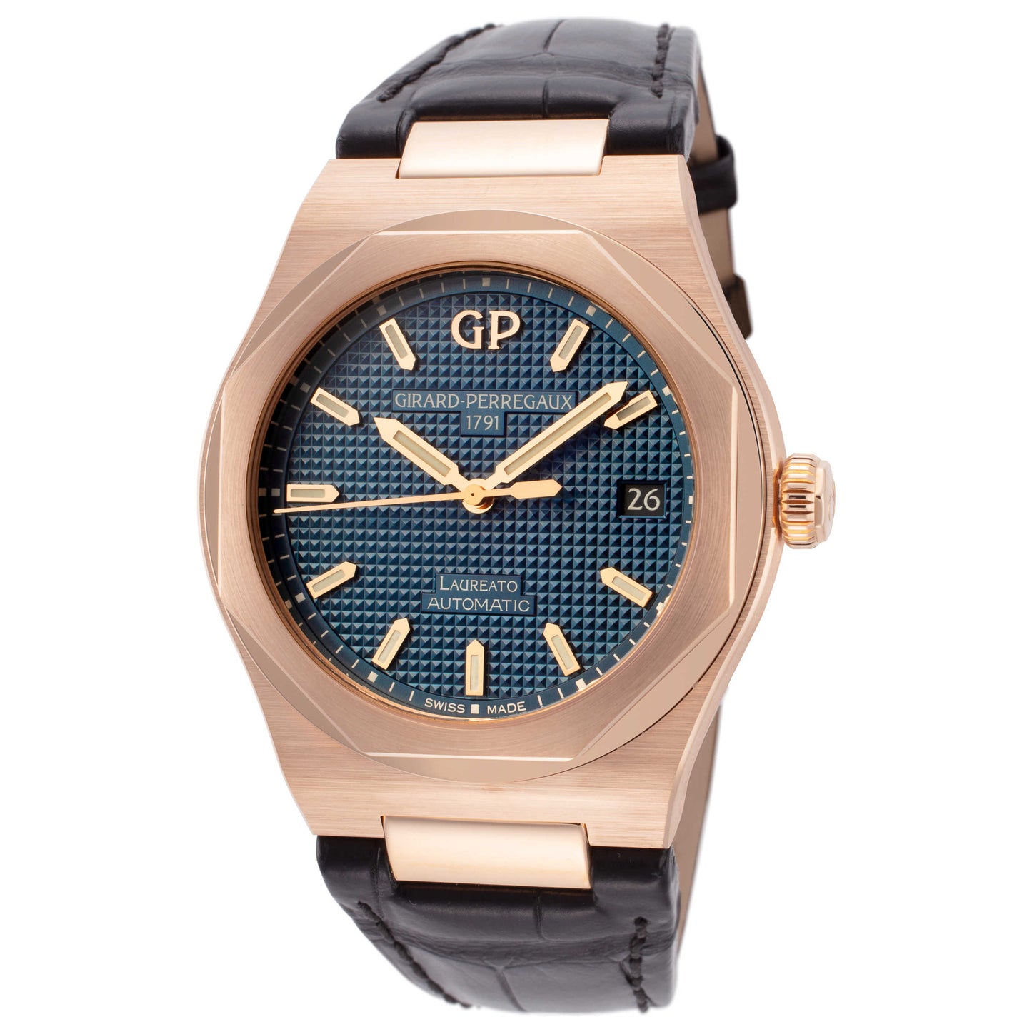 Front view of Girard-Perregaux Laureato Women's Automatic Watch 81005-52-432-BB6A