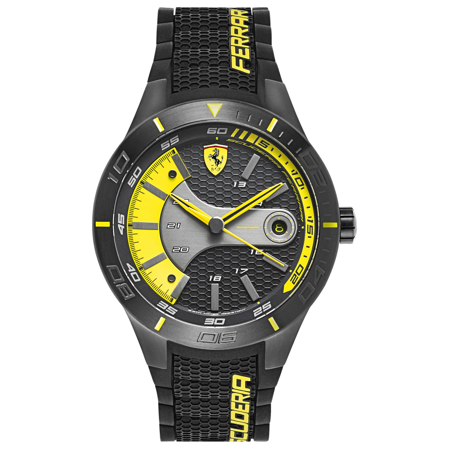 Front view of Ferrari Red Rev Men's Japanese Quartz (Battery-Powered) Watch 830266