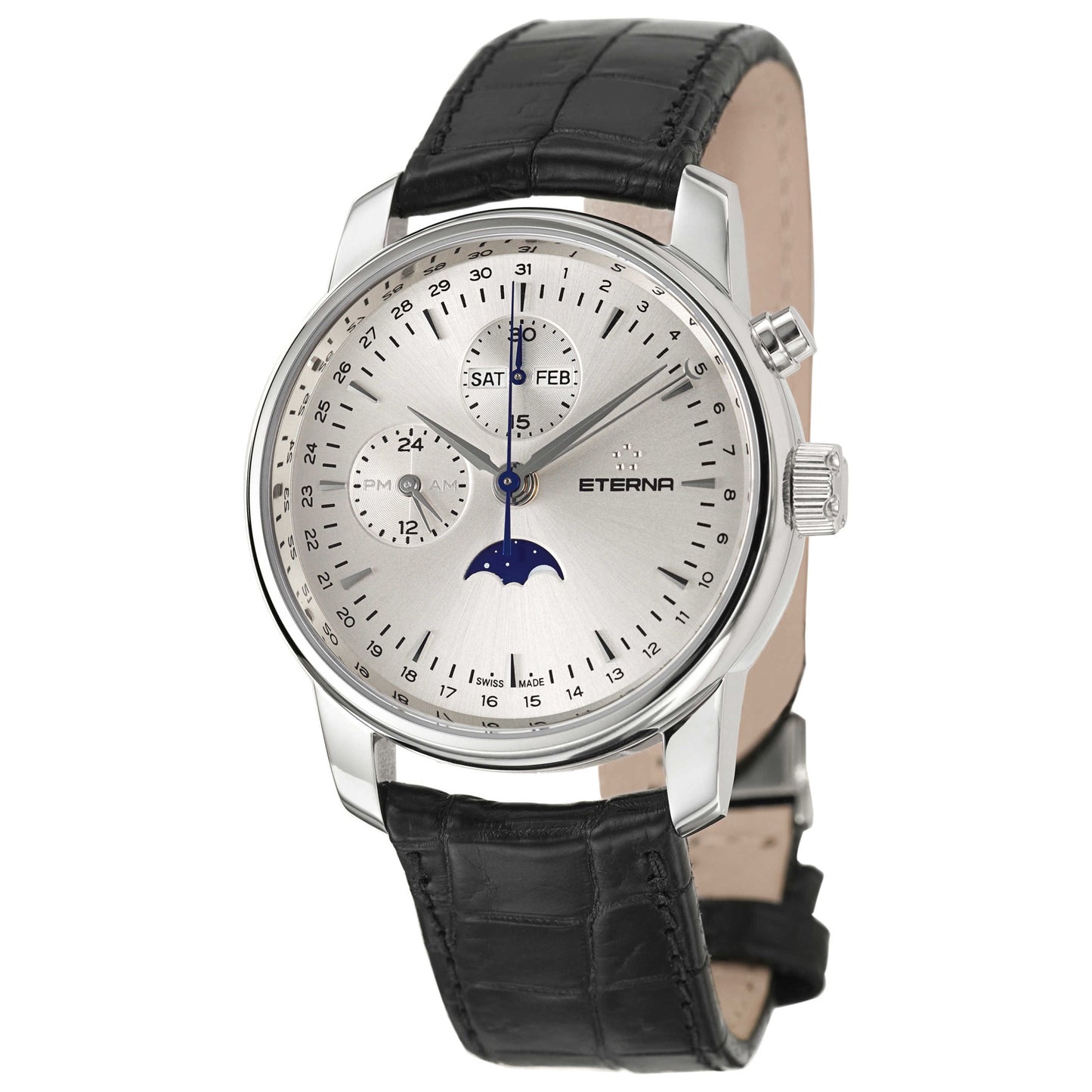 Front view of Eterna Soleure Men's Automatic Watch 8340-41-10-1175