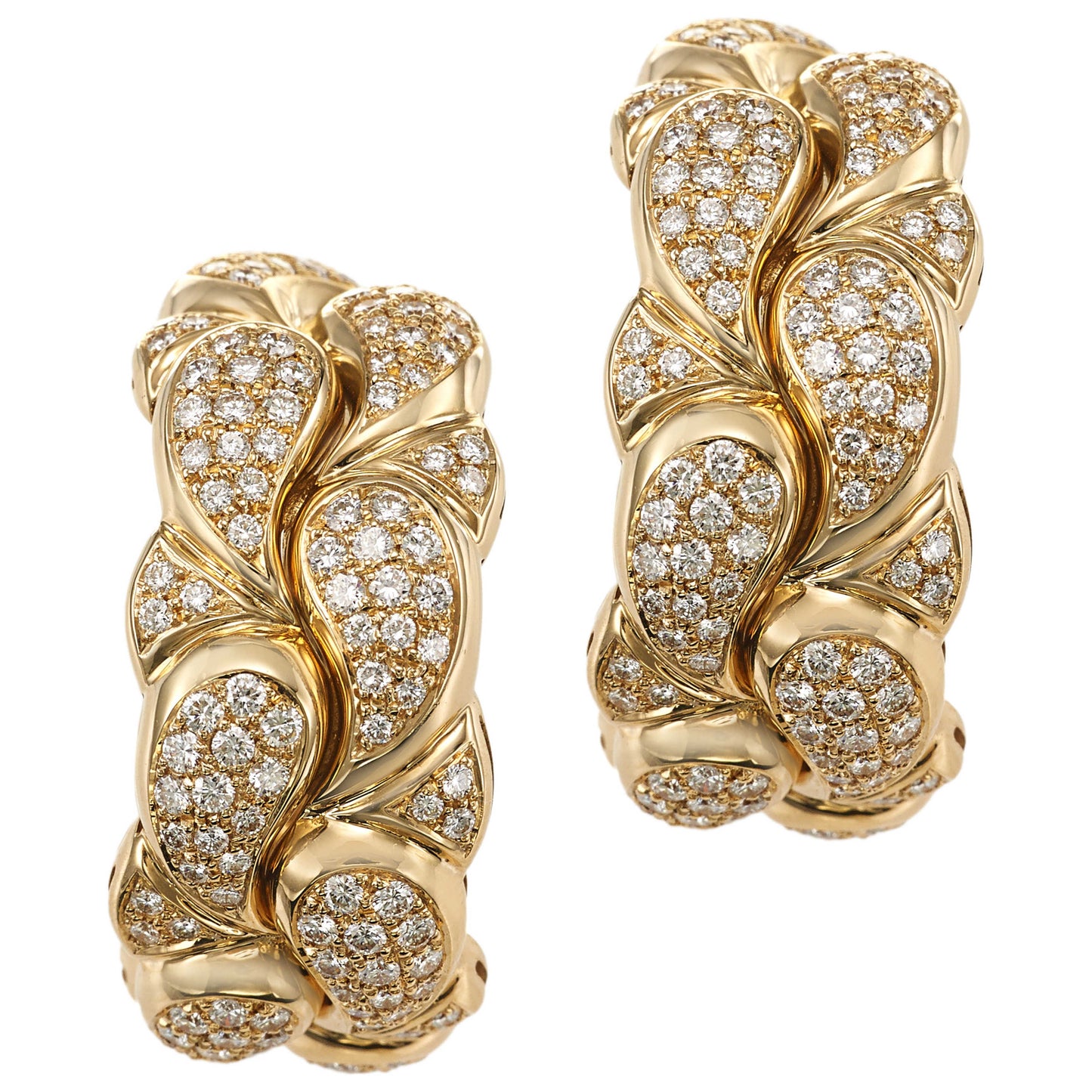 Front view of Chopard Jewelry Casmir Women's Earrings 842227-0001