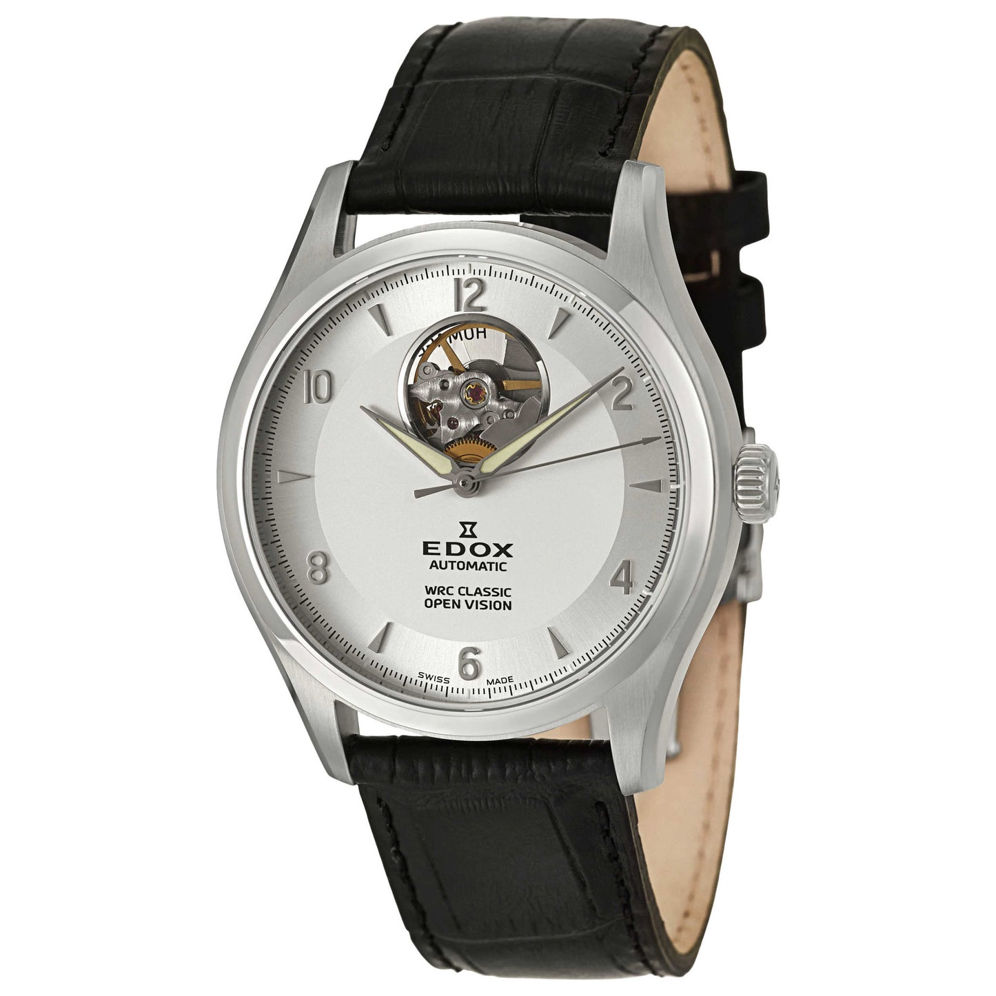 Front view of Edox WRC Men's Automatic Watch 85015-3-AIN