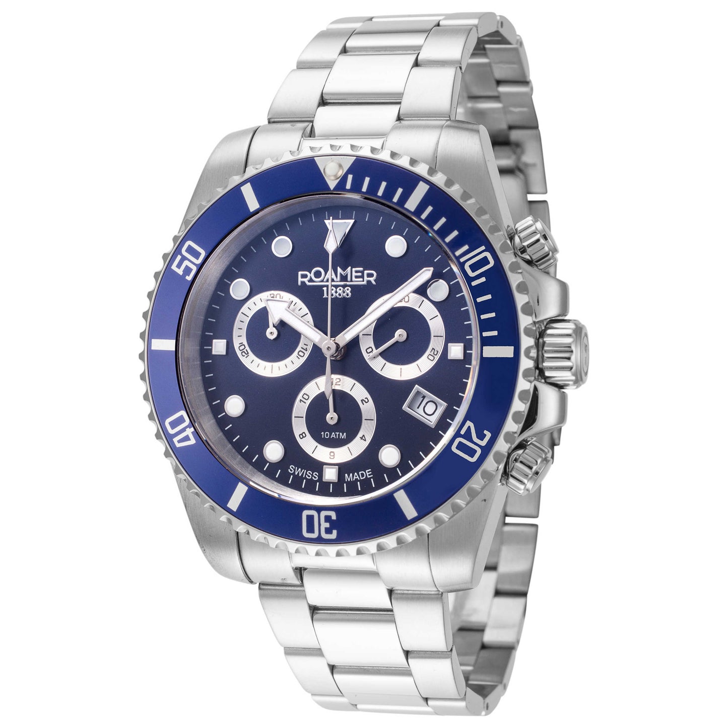 Front view of Roamer Deep Sea 100 Men's Quartz Watch 851837-41-45-20
