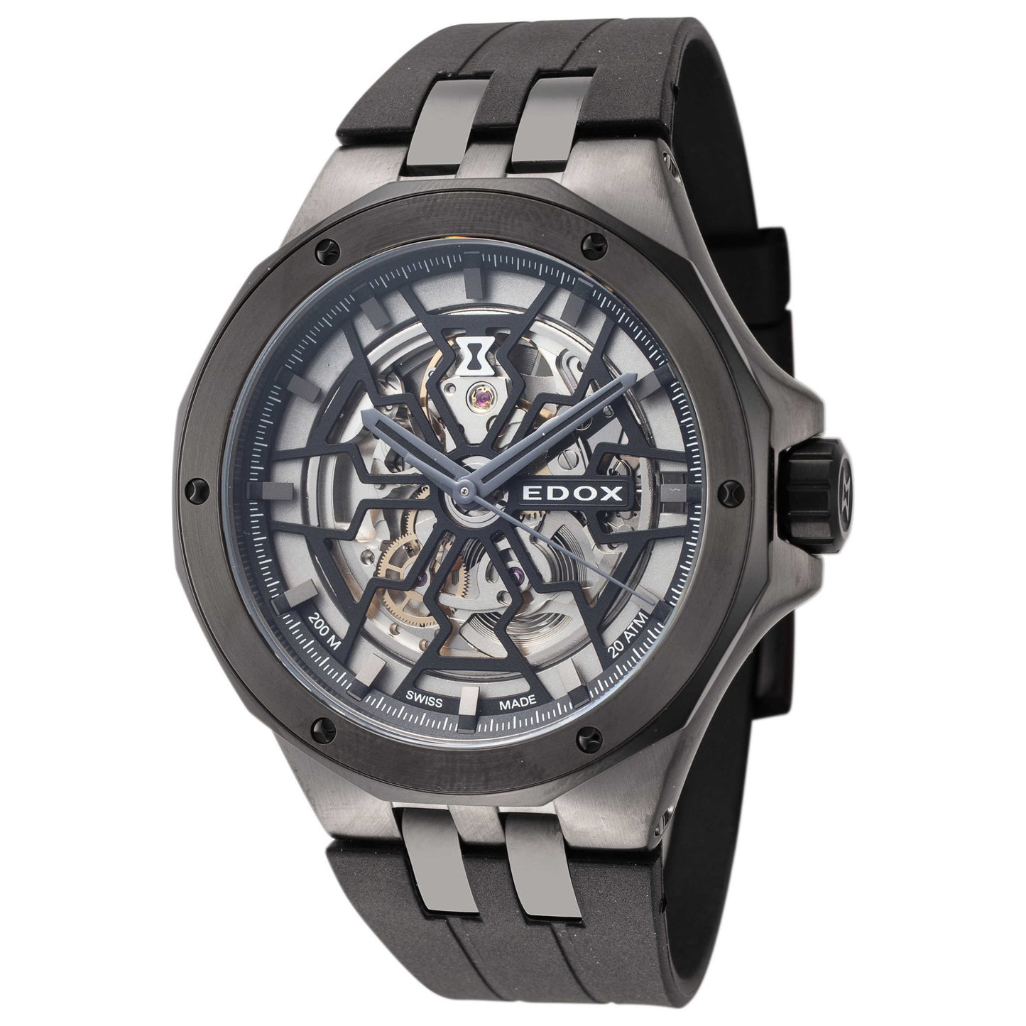 Front view of Edox Delfin The Original Men's Automatic Watch 85303-357GN-NGN