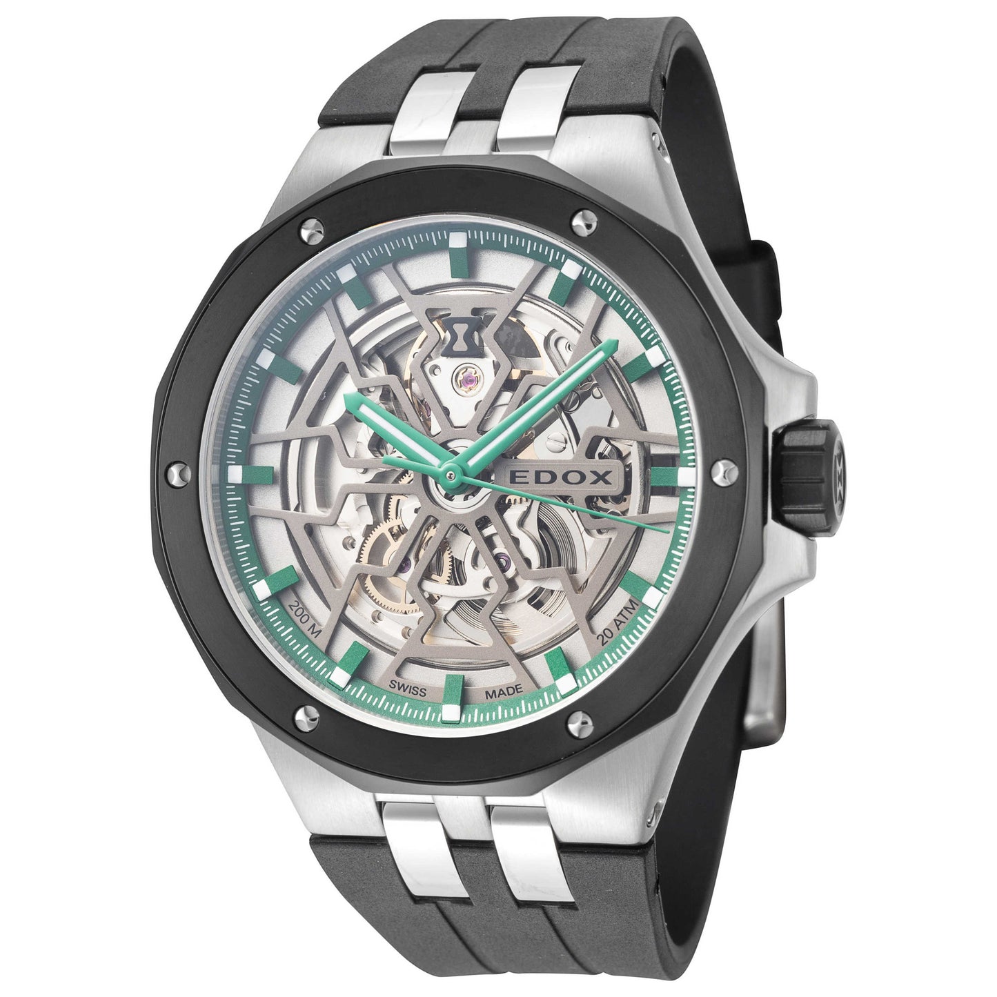 Front view of Edox Delfin The Original Men's Automatic Watch 85303-3NN-VB