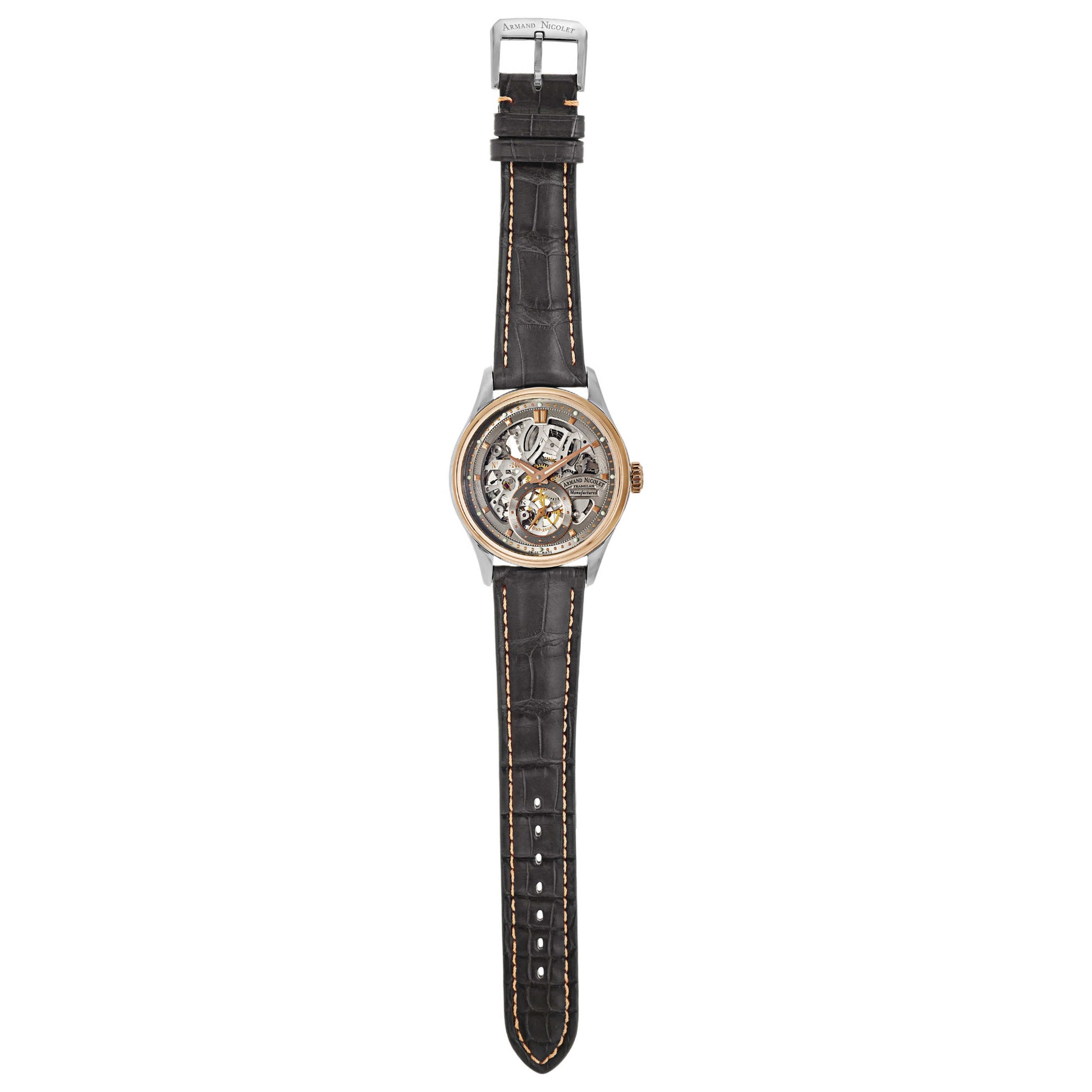 Armand Nicolet LS8 Men's Manual-Wind Watch 8620S-GL-P713GR2 - Image #8