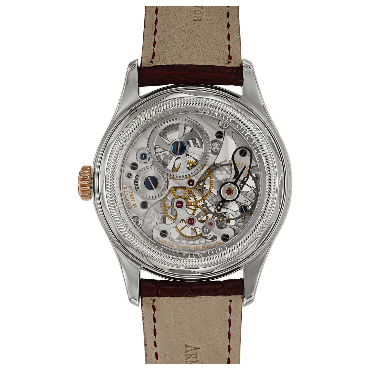 Armand Nicolet LS8 Men's Manual-Wind Watch 8620S-NR-P713BX2 - Image #2