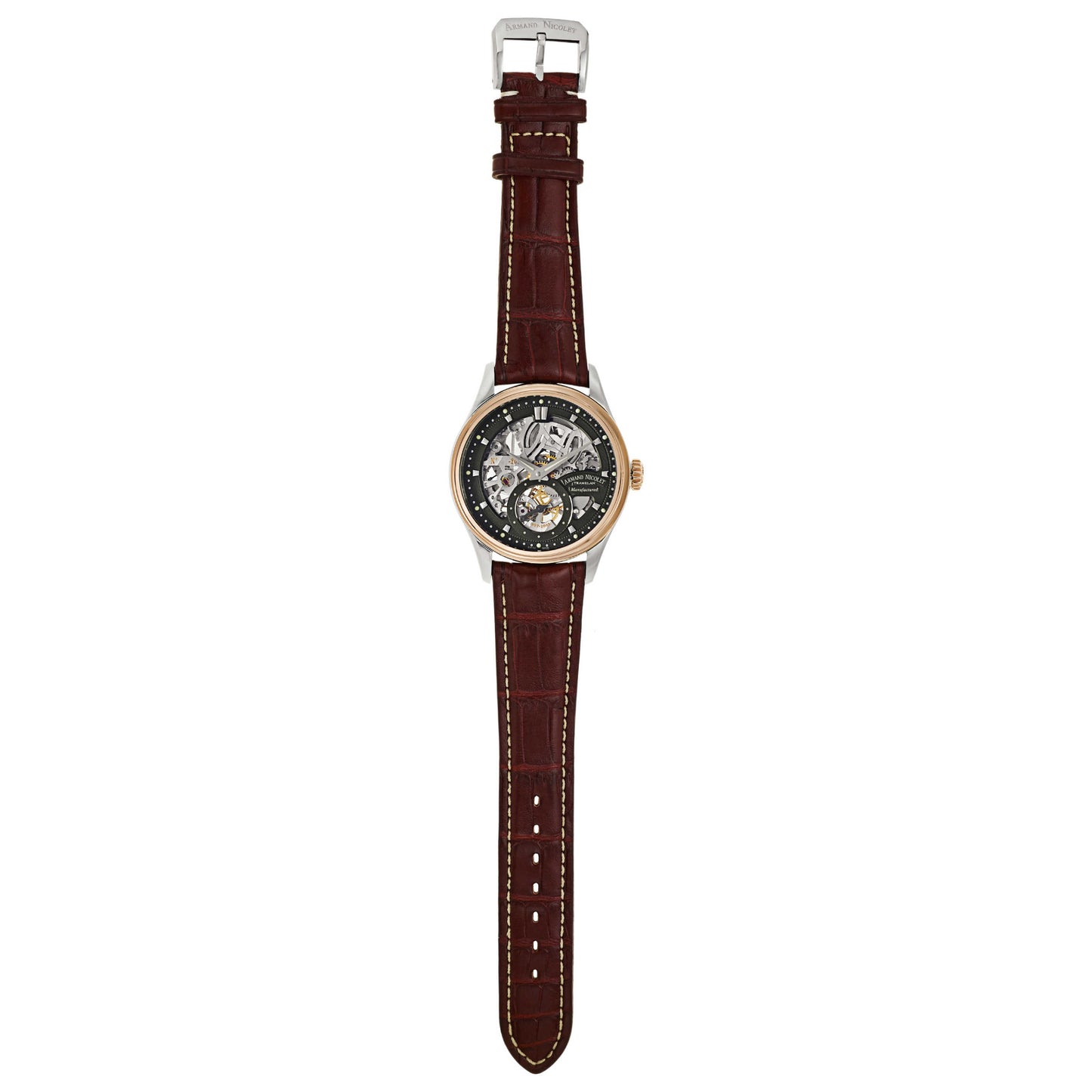Armand Nicolet LS8 Men's Manual-Wind Watch 8620S-NR-P713BX2 - Image #8