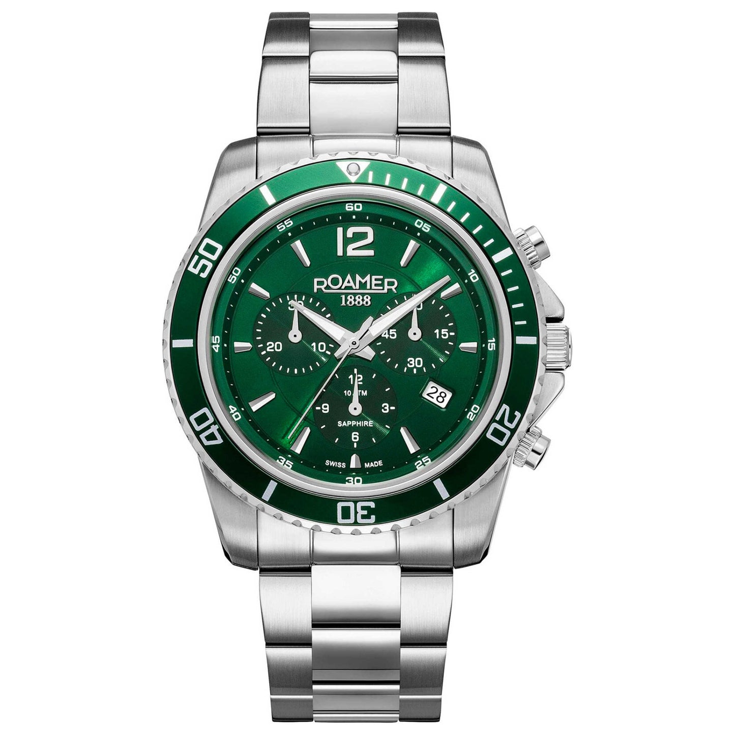 Front view of Roamer Nautic Chrono 100 Men's Quartz Watch 862837-41-75-20