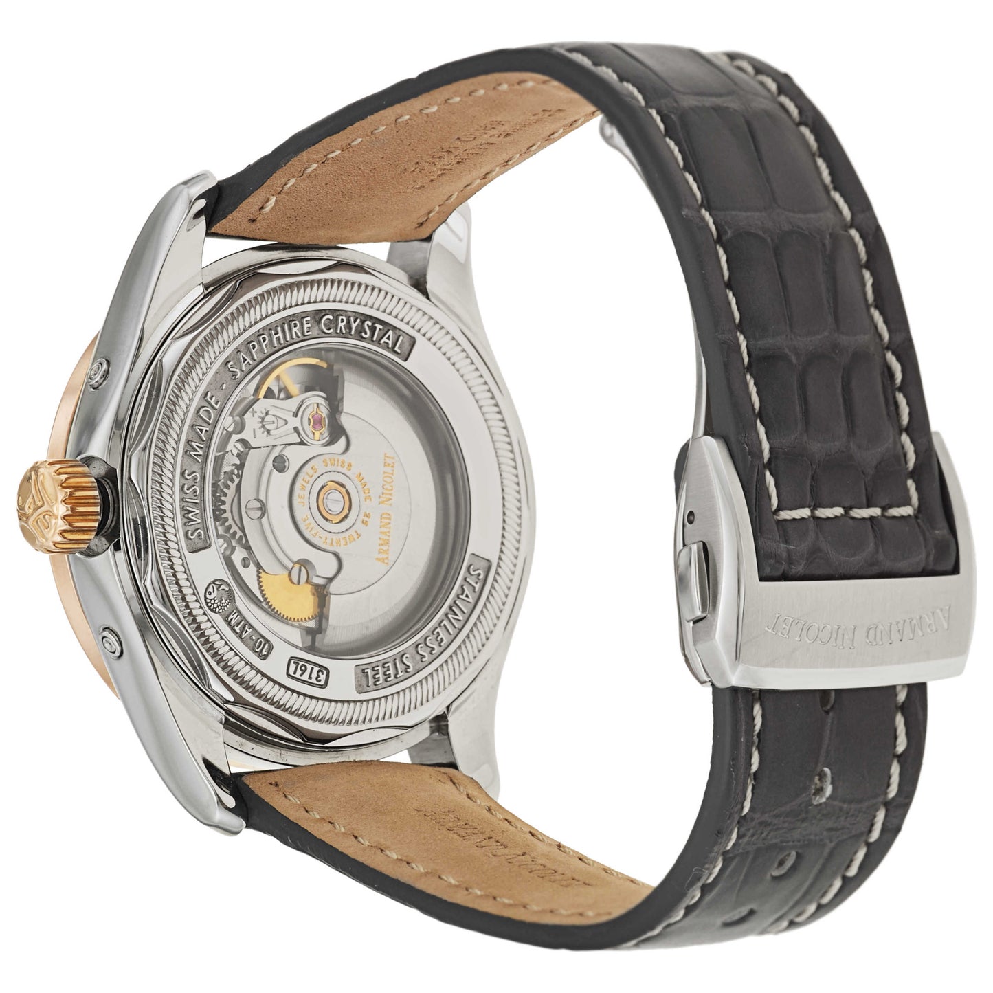 Armand Nicolet M02 Men's Automatic Watch 8642D-2-GR-P974GR2 - Image #2
