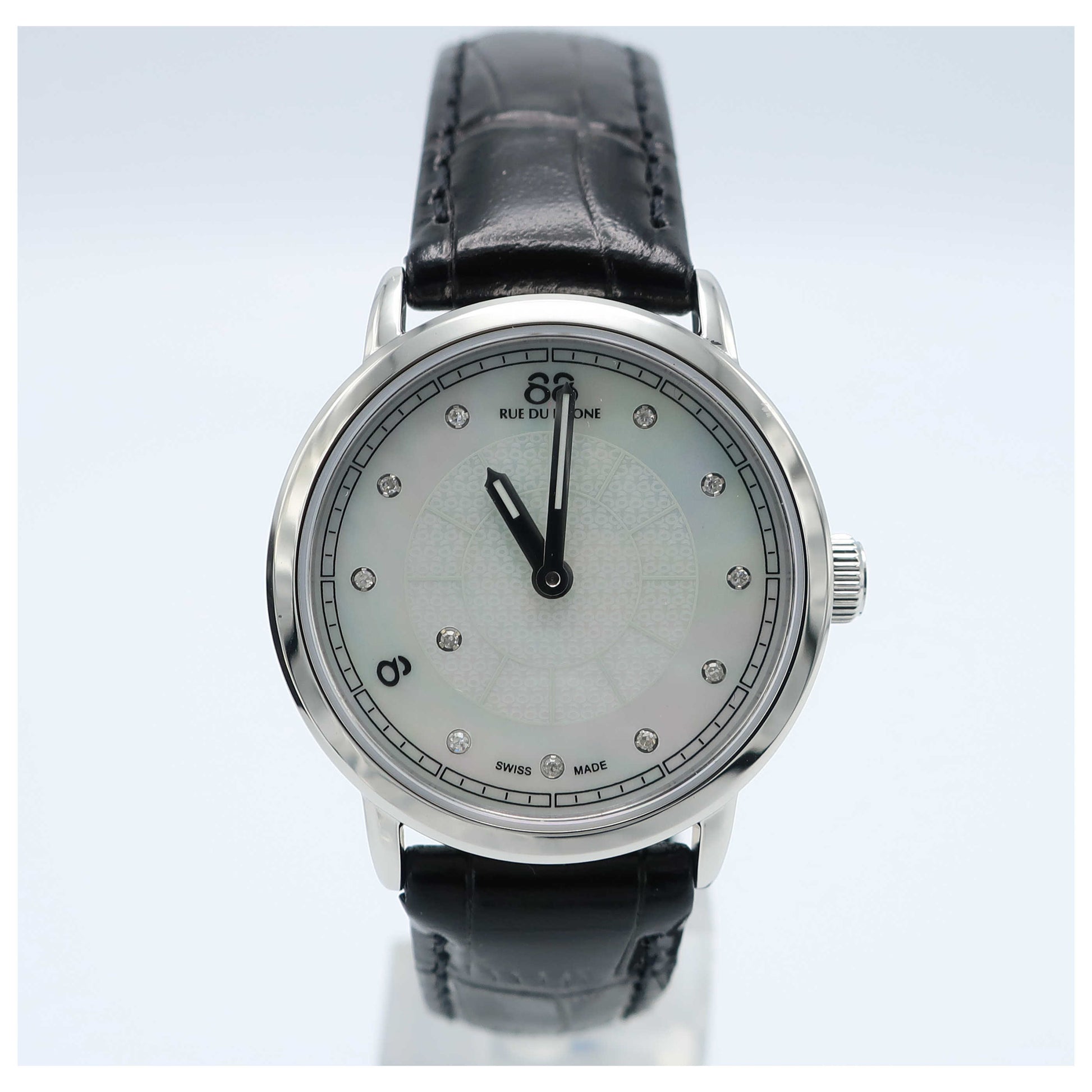 Front view of 88 Rue du Rhone Double 8 Origin Women's Swiss Quartz (Battery-Powered) Watch 87WA120004-SD