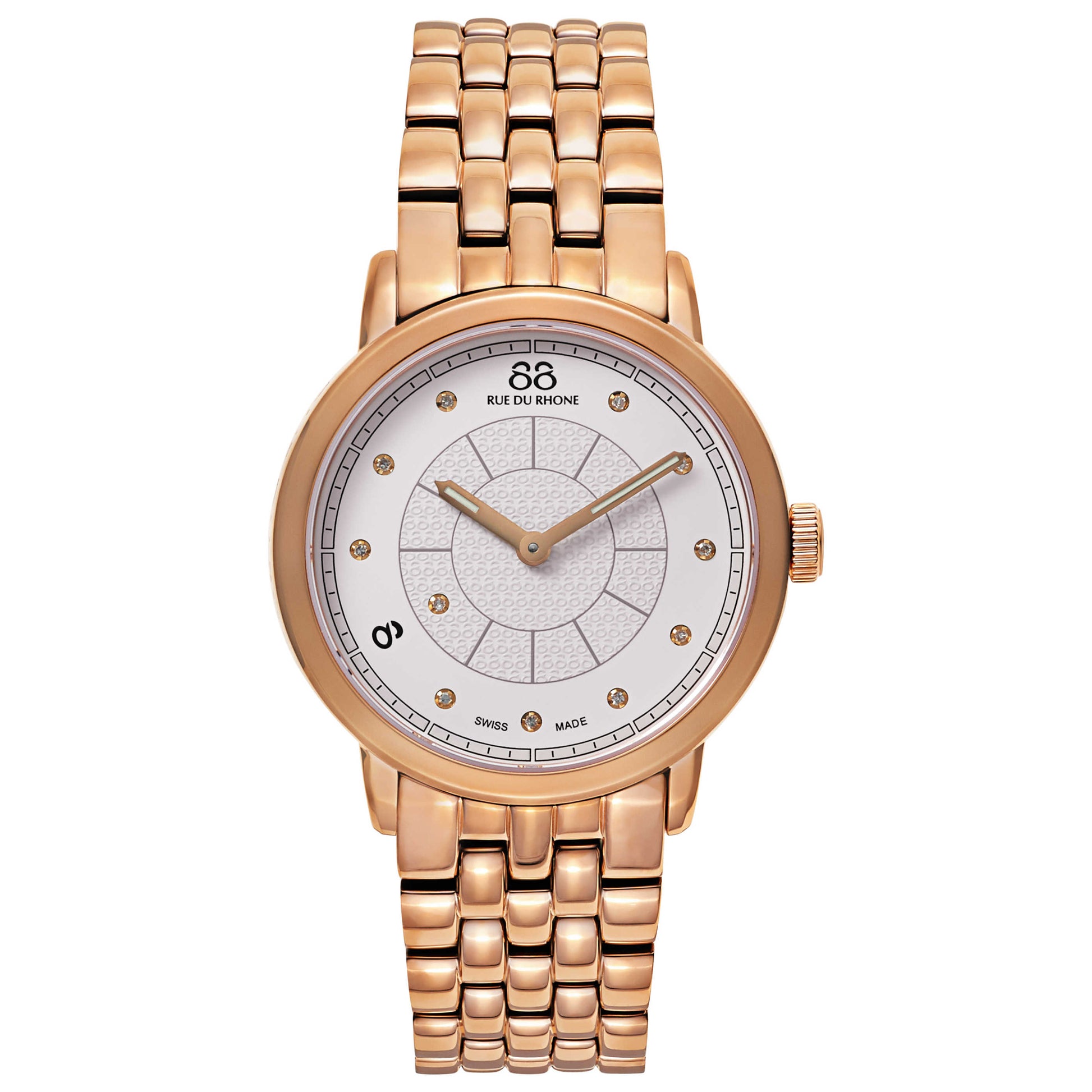 Front view of 88 Rue du Rhone Double 8 Origin Women's Swiss Quartz (Battery-Powered) Watch 87WA120009