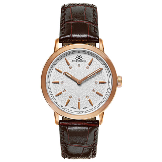 Front view of 88 Rue du Rhone Double 8 Origin Women's Swiss Quartz (Battery-Powered) Watch 87WA120015