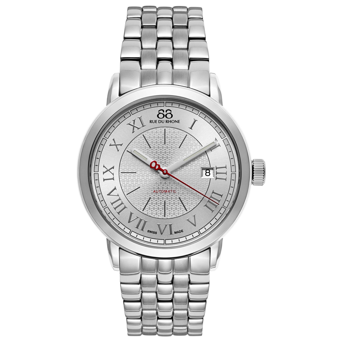 Front view of 88 Rue du Rhone Double 8 Origin Men's Automatic Watch 87WA120054