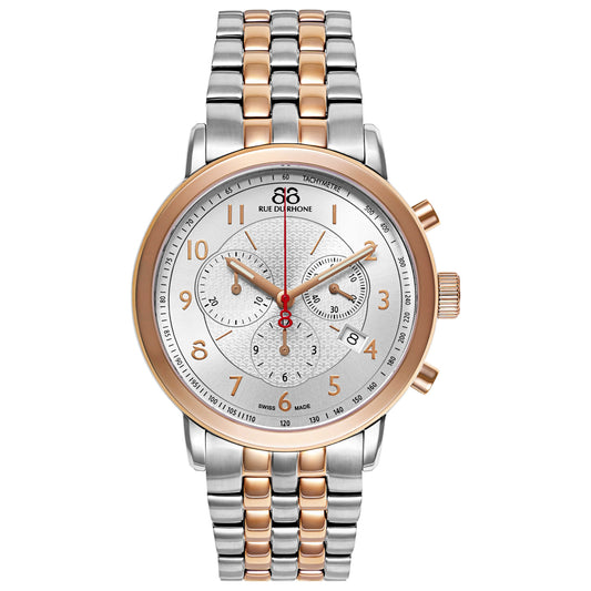 Front view of 88 Rue du Rhone Double 8 Origin Men's Swiss Quartz (Battery-Powered) Watch 87WA120057