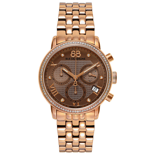 Front view of 88 Rue du Rhone Double 8 Origin Women's Swiss Quartz (Battery-Powered) Watch 87WA130002