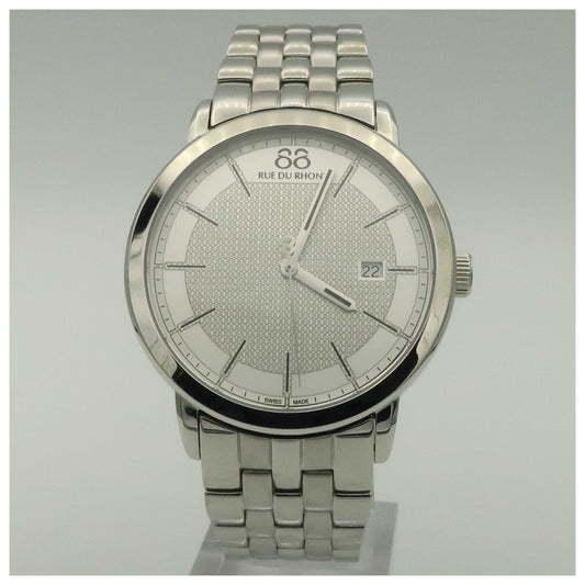Front view of 88 Rue du Rhone Double 8 Origin Men's Swiss Quartz (Battery-Powered) Watch 87WA130016-SD
