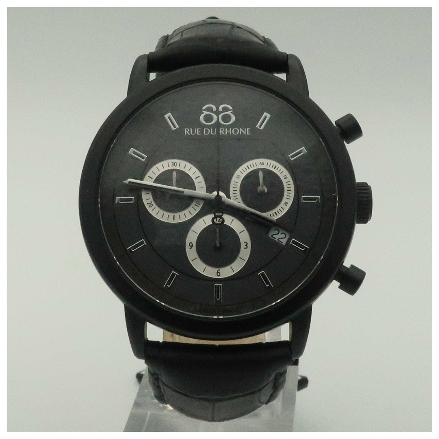 Front view of 88 Rue du Rhone Double 8 Origin Men's Swiss Quartz (Battery-Powered) Watch 87WA130017-SD