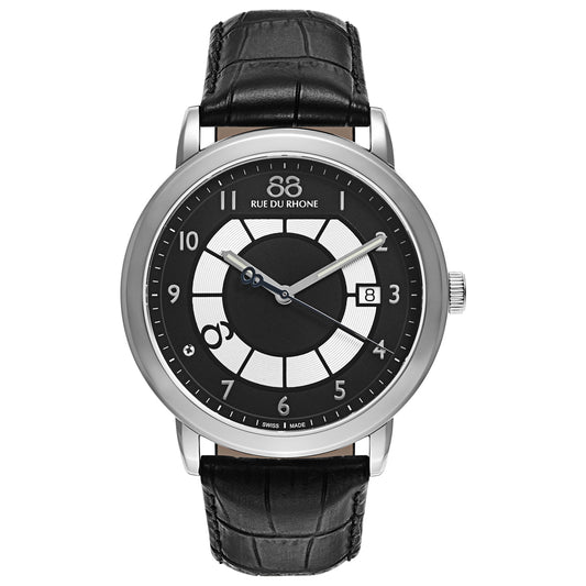 Front view of 88 Rue du Rhone Double 8 Origin Men's Swiss Quartz (Battery-Powered) Watch 87WA130019