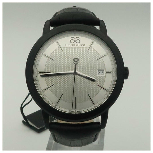 Front view of 88 Rue du Rhone Double 8 Origin Men's Swiss Quartz (Battery-Powered) Watch 87WA130020-SD