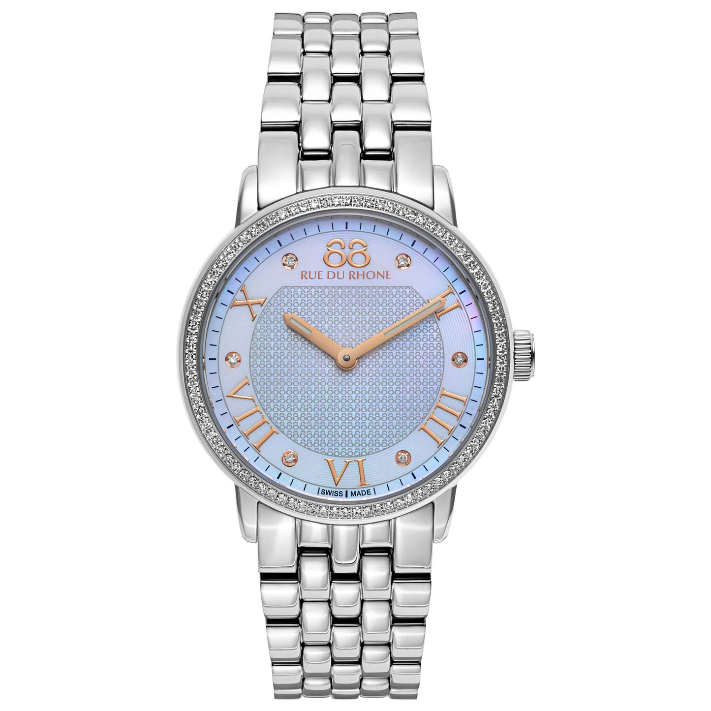 Front view of 88 Rue du Rhone Double 8 Origin Women's Swiss Quartz (Battery-Powered) Watch 87WA130031