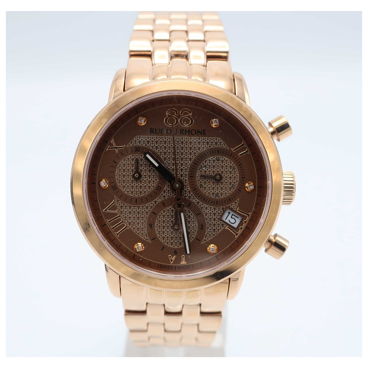 Front view of 88 Rue du Rhone Double 8 Origin Women's Swiss Quartz (Battery-Powered) Watch 87WA130033-SD
