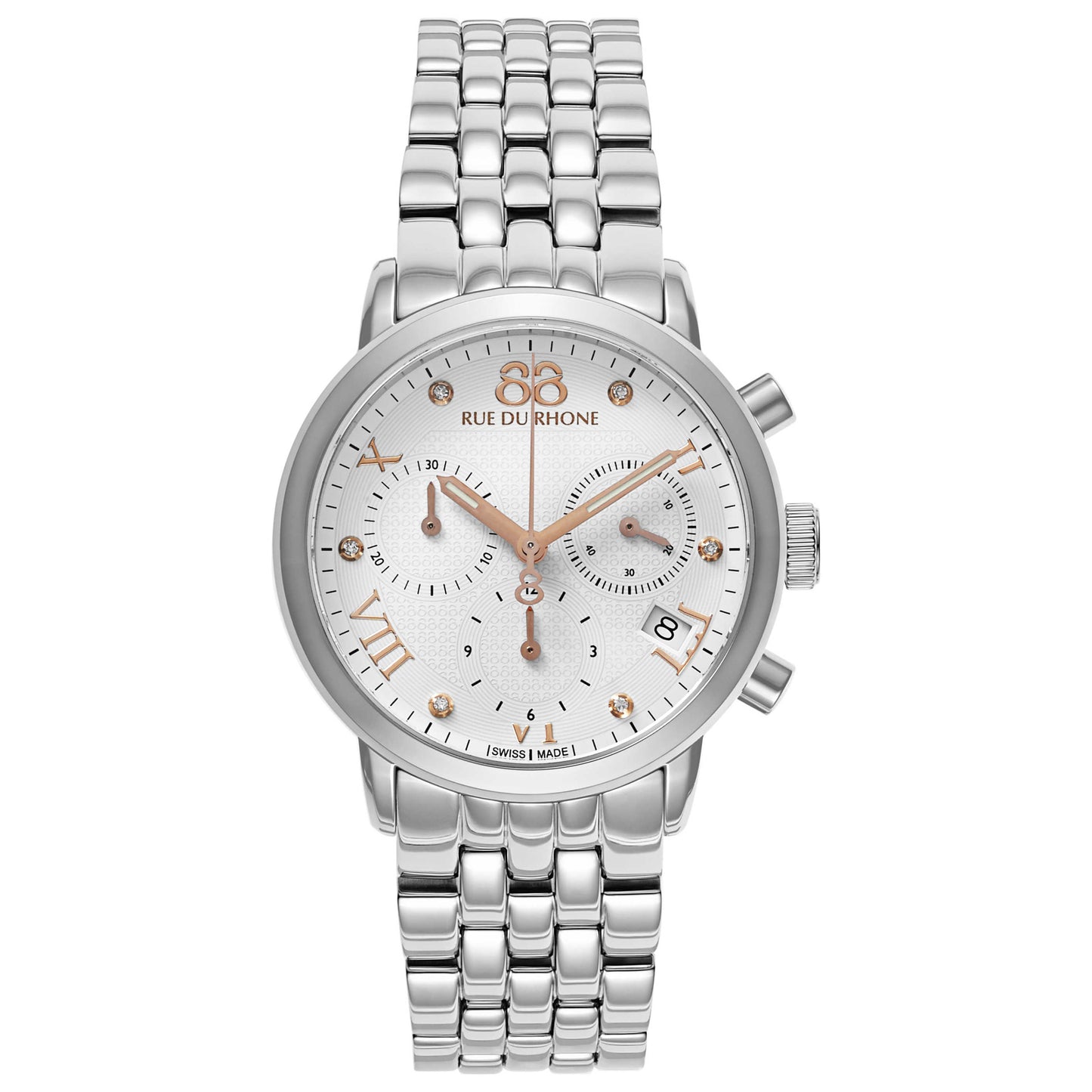 Front view of 88 Rue du Rhone Double 8 Origin Women's Swiss Quartz (Battery-Powered) Watch 87WA130034